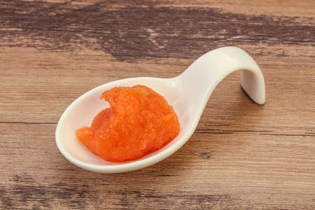 Cod fish roe snack in the bowlの写真素材