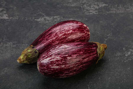 Vagan dietary cuisine - Graffiti eggplant for cookingの写真素材