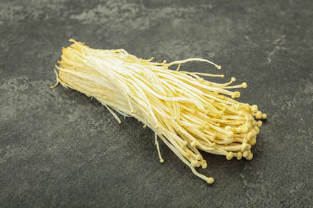 Superfood - Raw Enoki mushrooms Asian cuisineの写真素材