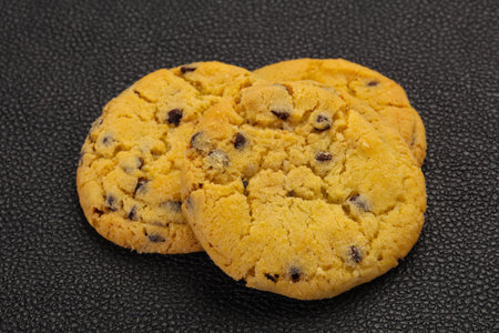 Tasty American cookies with chicolateの写真素材