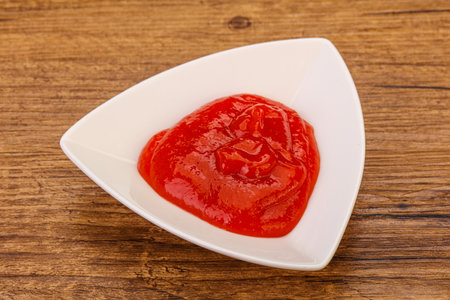Mexican hot chili sriracha sauce in the bowlの写真素材