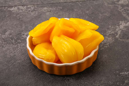 Canned Jackfruit snack in the bowl