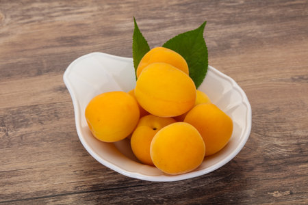 Ripe tasty sweet few apricots heapの写真素材
