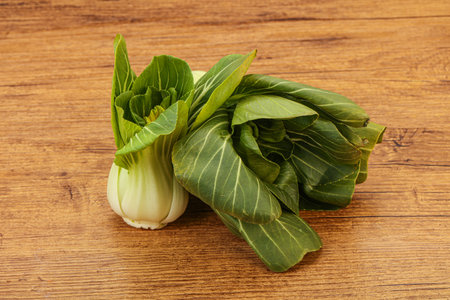Asian vegan cuisine - Pak Choi saladの写真素材
