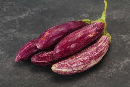 Vibrant tasty ripe Graffiti violet eggplantの写真素材