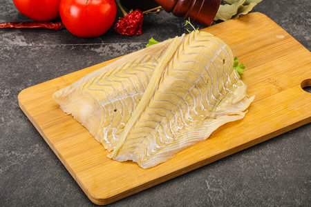 Raw cod fish fillet for cooking