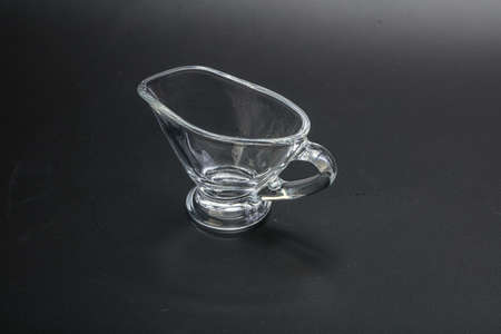 Empty gravy boat for sauce kitchenwareの写真素材