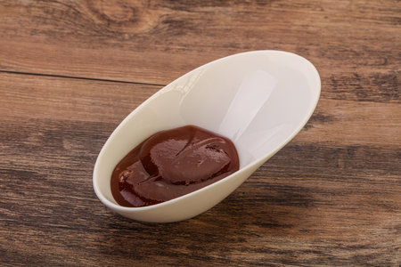 Traditional tomato Barbicue sauce in the bowlの写真素材