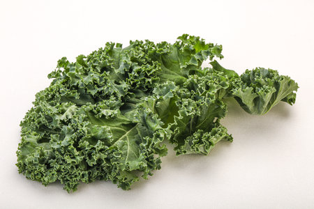Vagan cuisine - Fresh green Cale Cabbage leafの写真素材