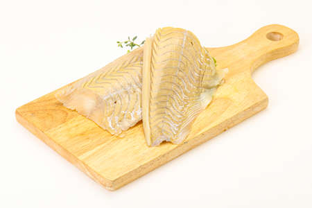Raw cod fish fillet for cooking