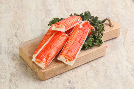 Crab stick fish surimi snack appetizerの写真素材