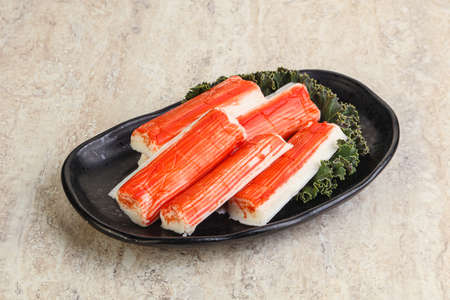 Crab stick fish surimi snack appetizerの写真素材