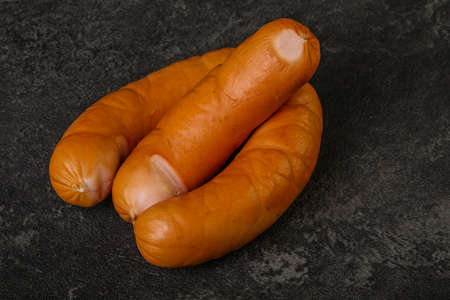 Natural Pork meat sausages for boilingの写真素材