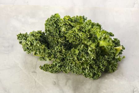 Vegetarian cuisine - Cale cabbage leaf isolatedの写真素材