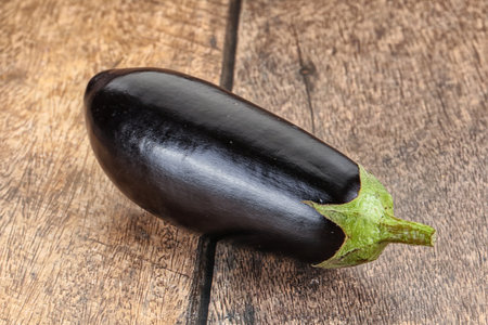 Raw ripe natural eggplant for cookingの写真素材