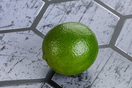Natural irganic juicy sour ripe limeの写真素材
