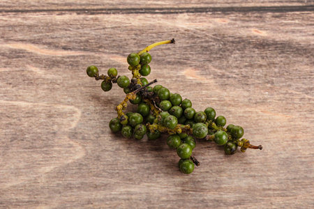 Green pepper corn heap aroma isolated