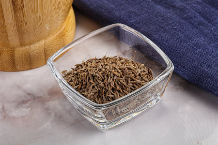 Zeera seeds seasoning in the bowl