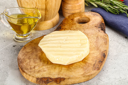Greek haloumi cheese for roast or grillの写真素材