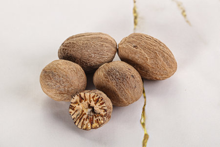 Aroma seasoning Nutmeg for cooking and bakingの写真素材