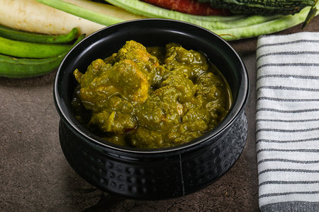Indian cuisine - Chicken saagwala palak fillet with spinach