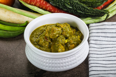 Indian cuisine - Chicken saagwala palak fillet with spinach