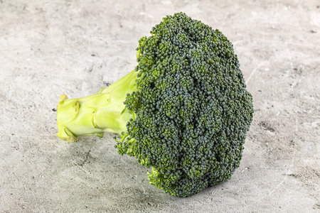 Raw green fresh broccoli cabbage for cookingの写真素材