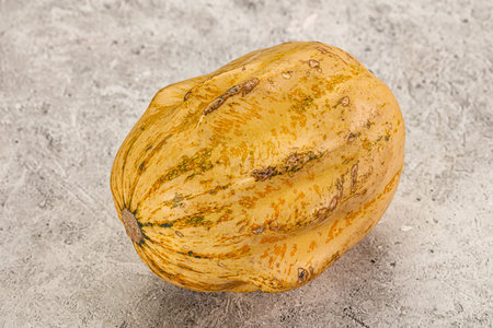 Decorative yellow pampkin seasonal autumn vegetablesの写真素材