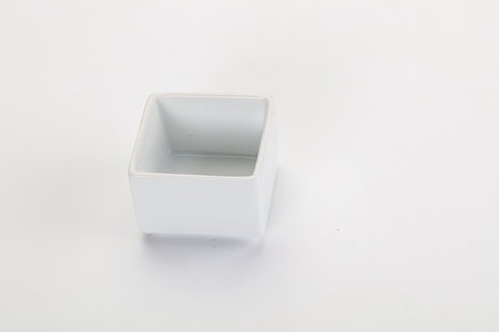 Empty gravy pot for sauce isolated dishwareの写真素材