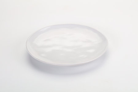 White ceramic empty clean plate dishwareの写真素材