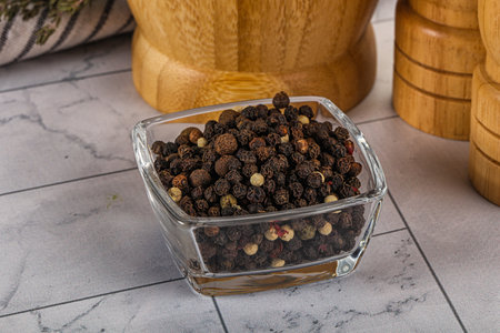 Pepper corn mix seasoning in the bowl