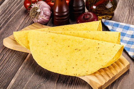 Mexican cuisine tortilla for burrito wrap