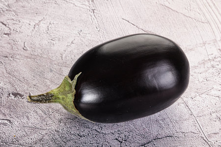 Ripe tasty natural organic eggplant for cookingの写真素材