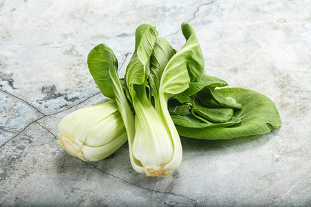 Asian cuisine fresh raw salad Pak Choi heapの写真素材