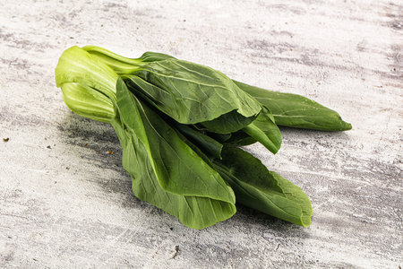 Raw asian Pak Choy salad cabbageの写真素材