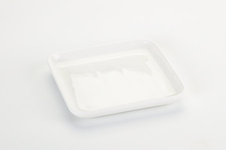 White ceramic empty clean dishware