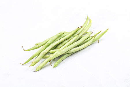Raw fresh young green bean string