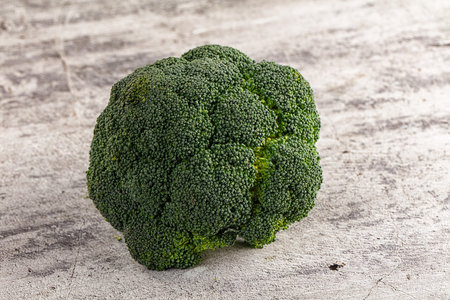 Raw green broccoli cabbage for cookingの写真素材