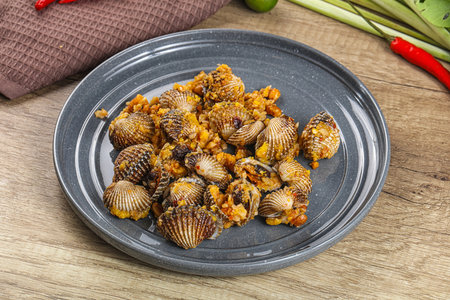 Blood Cockle Fried With Garlic and spices