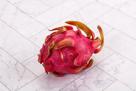 Ripe sweet juicy dragon fruit Pitahayaの写真素材
