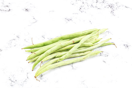 Raw fresh young green bean string