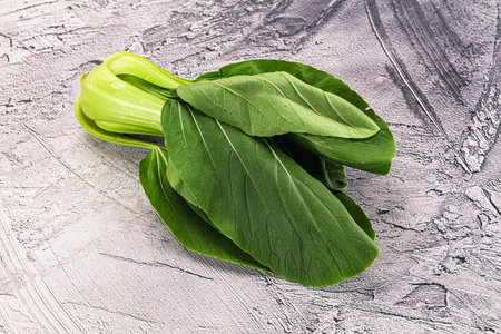 Raw asian Pak Choy salad cabbageの写真素材