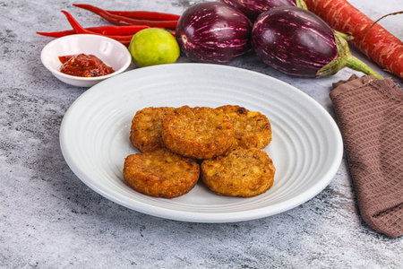 Fried potato crispy golden pancake