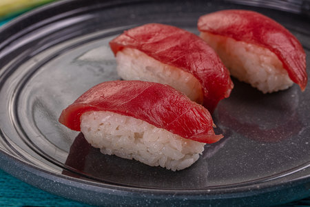 Japanese cuisine sushi with tuna fishの写真素材