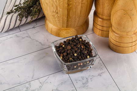 Pepper corn mix seasoning in the bowl