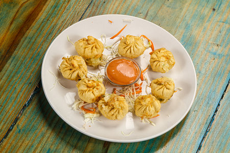 Tibetian cuisine - tasty Momo stuffed dumplings
