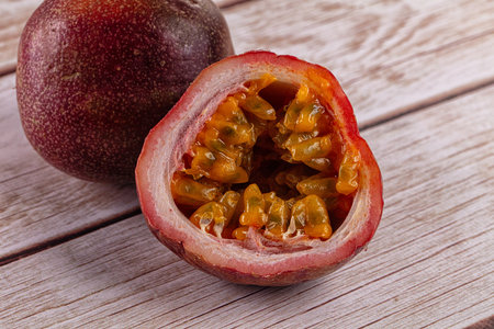 Sweet juicy ripe tropical Maracuya - passion fruit