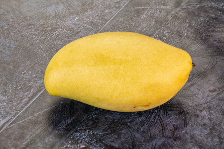 Thai yellow sweet juicy tropical mango fruitの写真素材