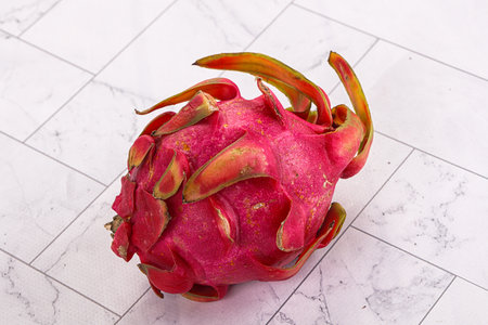 Ripe sweet juicy dragon fruit Pitahayaの写真素材