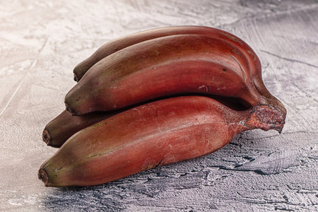 Red organic sweet tropical banana heapの写真素材